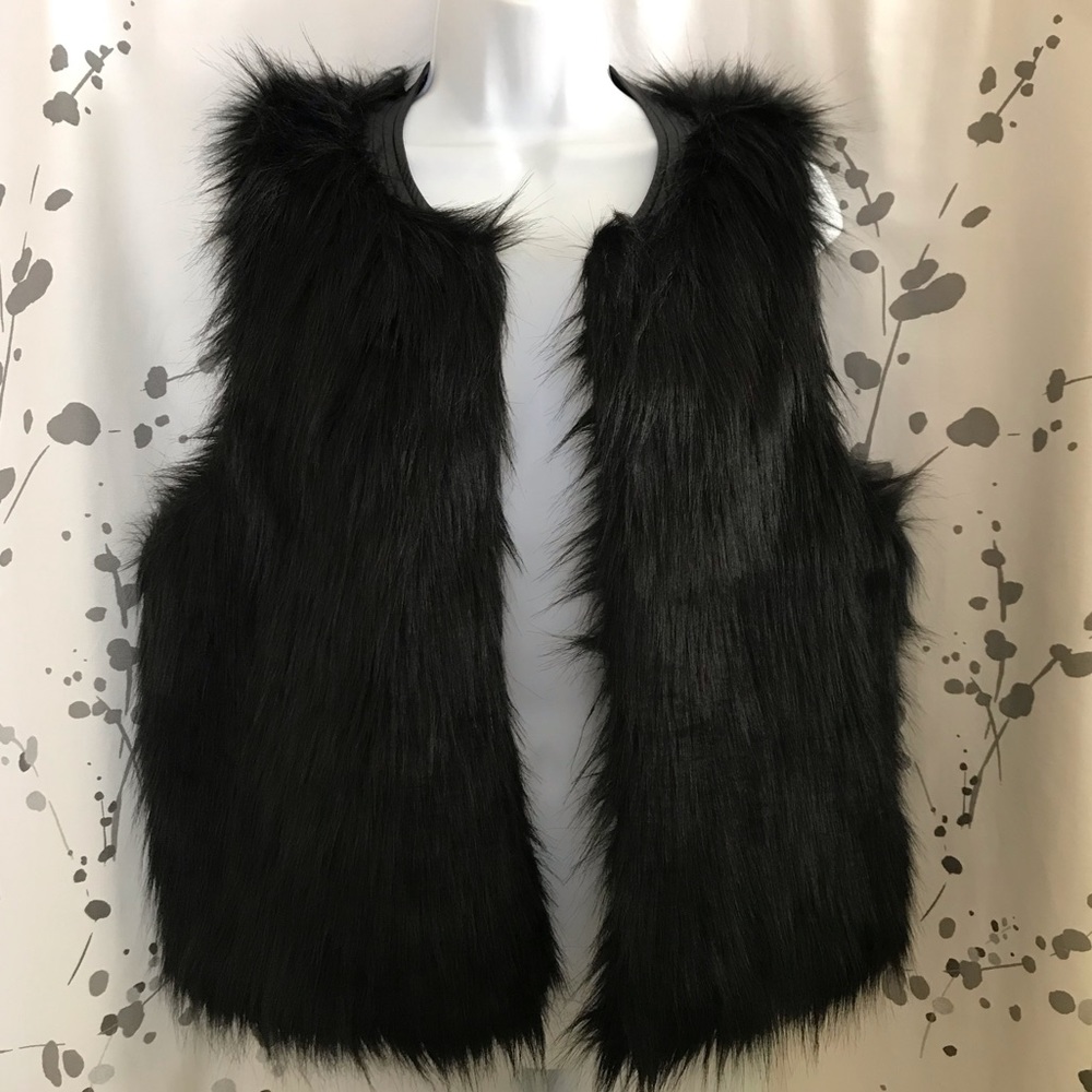 Faux fur vest